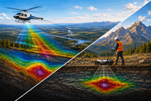 airborne vs ground geophysical surveys